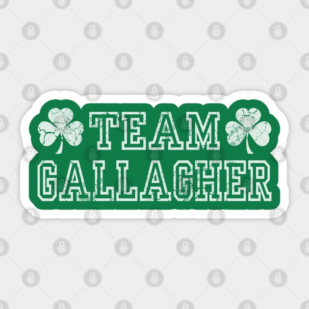 Team Gallagher Irish Family St Patrick's Day Sticker by E